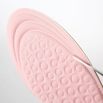 2 Pairs Massage Inner Heightening Insoles Men and Women EVA Breathable Sports Heightening Shoes Full Pad, Size: 35-36(Pink 1.5cm)-garmade.com