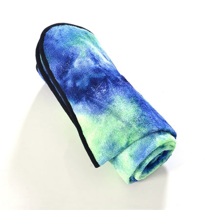 Microfiber Eco-friendly Non-slip Towel Foldable Yoga Mat Sports Drape, Size: 183 x 63cm(Green)-garmade.com