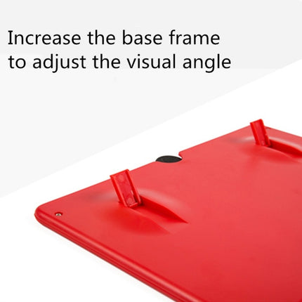 Pull-out Mobile Phone Screen Magnifier 3D Video Desktop Mobile Phone Holder, Size:12 inch(Red)-garmade.com