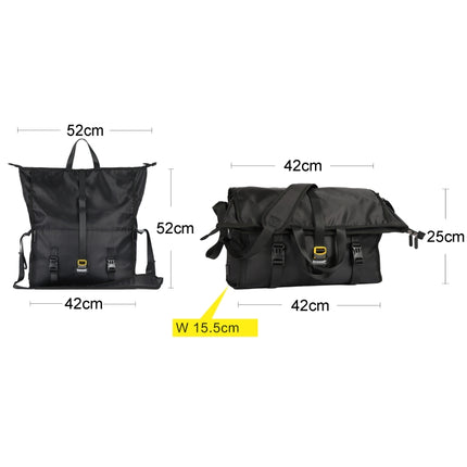 Rhinowalk Multifunctional One Shoulder Crossbody Cycling Bag Large Capacity Messenger Bag Bicycle Rear Shelf Bag(X2001 Black)-garmade.com
