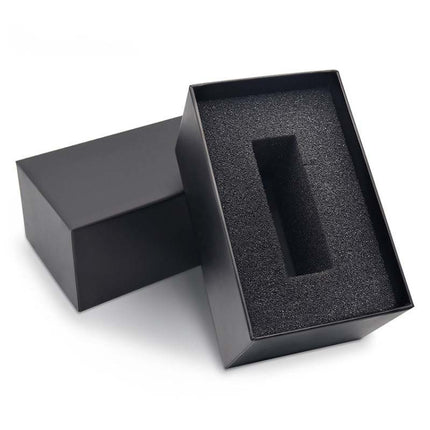 5 PCS BAOGELA Paper + Sponge Square Watch Packaging Box Black Watch Gift Box, Size: 12.1 x 7.6 x 6.8cm-garmade.com