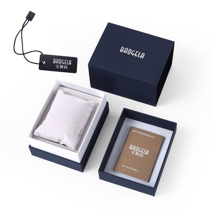 3 PCS BAOGELA Paper + Sponge Square Watch Packaging Box Black Watch Gift Box, Size: 12.5 x 9.5 x 7.2cm-garmade.com