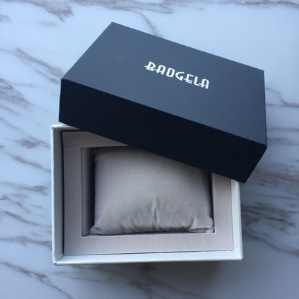 3 PCS BAOGELA Paper + Sponge Square Watch Packaging Box Black Watch Gift Box, Size: 12.5 x 9.5 x 7.2cm-garmade.com