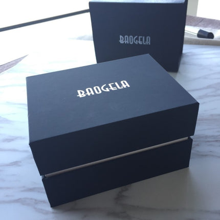 3 PCS BAOGELA Paper + Sponge Square Watch Packaging Box Black Watch Gift Box, Size: 12.5 x 9.5 x 7.2cm-garmade.com