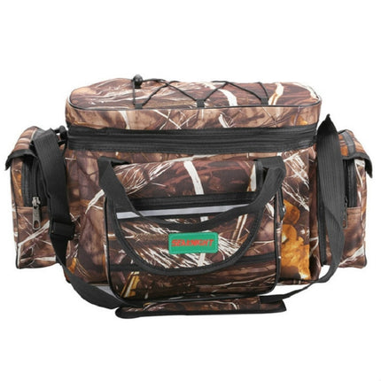 SeaKnight SK003 Multifunctional Lure Bag Shoulder Messenger Bag Fishing Gear Waist Bag(Straw)-garmade.com