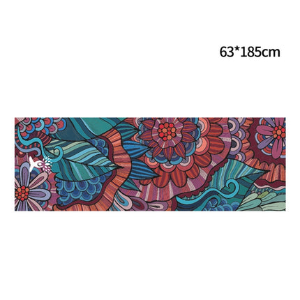 Portable Printed Non-slip Environmental Protection Yoga Mat Drape, Size: 185 x 63cm(Mandolin)-garmade.com
