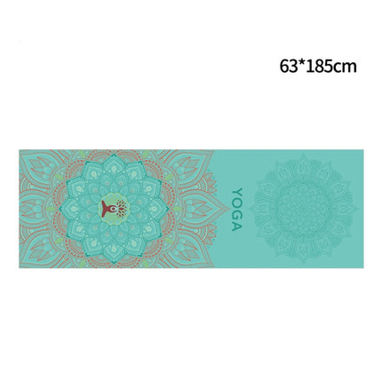 Portable Printed Non-slip Environmental Protection Yoga Mat Drape, Size: 185 x 63cm(Sacred Heart Lotus)-garmade.com