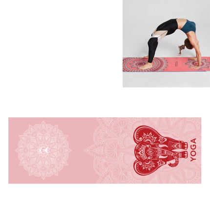 Portable Printed Non-slip Environmental Protection Yoga Mat Drape, Size: 185 x 63cm(Sacred Heart)-garmade.com