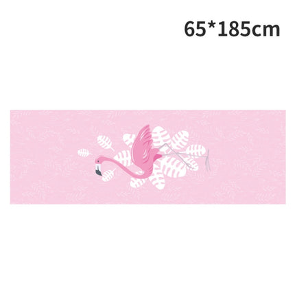 Portable Printed Non-slip Environmental Protection Yoga Mat Drape, Size: 185 x 63cm(Flower Crane)-garmade.com