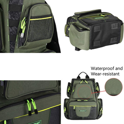 SeaKnight SK004 Multifunctional Lure Backpack Fishing Gear Storage Bag, Size:Large-garmade.com