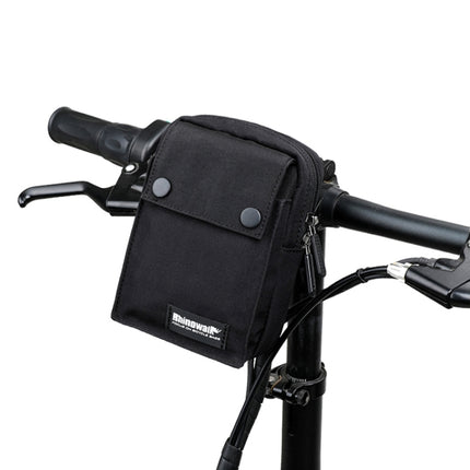 Rhinowalk Bicycle Handlebar Bag Multifunctional Storage Bag Waterproof Clutch(Black)-garmade.com