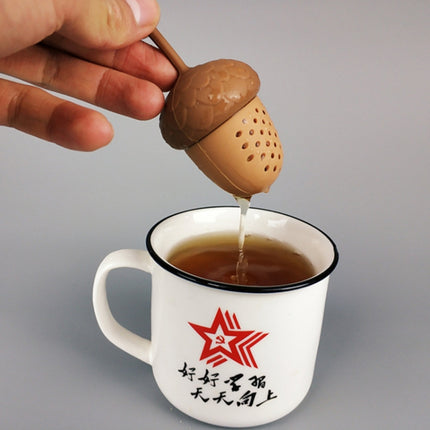 4 PCS Acorn Mini Tea Strainer Silicone Tea Leak Tea Maker-garmade.com