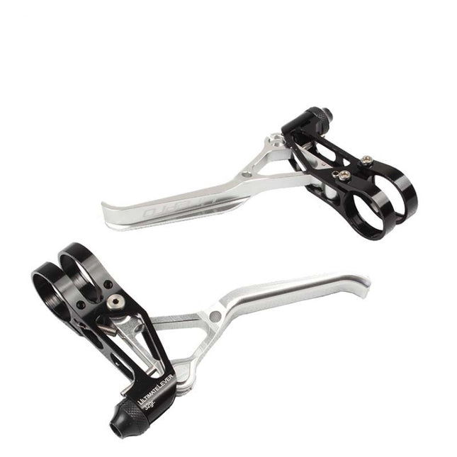 Litepro LP UltraLevers CNC Folding Bike Road Bike Small Wheel V Brake Lever, Color:Silver Black-garmade.com