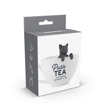 2 PCS Silicone Kitten Tea Maker Tea Leak(Black)-garmade.com