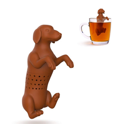 2 PCS Silicone Puppy Tea Maker Tea Leak(Brown)-garmade.com