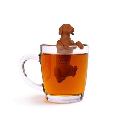 2 PCS Silicone Puppy Tea Maker Tea Leak(Brown)-garmade.com