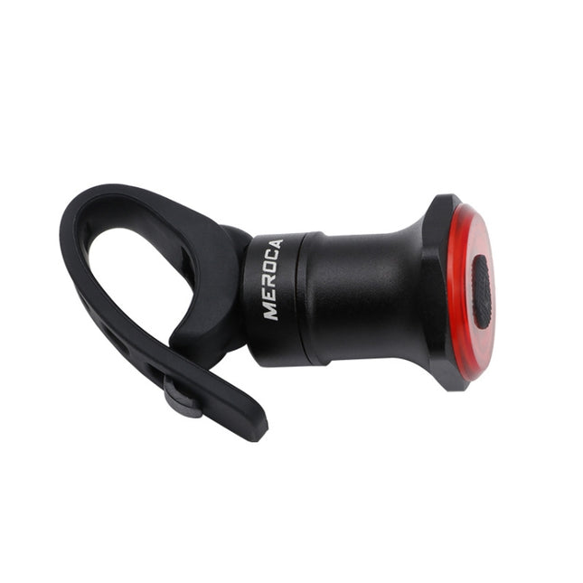 MEROCA MX2 Smart Sensor Brake Tail Light Mountain Bike Light USB Charging Road Bike Night Riding Tail Light, Color:Seat Tube Installation Black-garmade.com