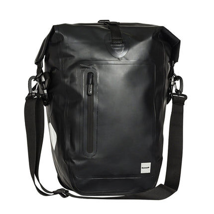 Rhinowalk Bicycle Backpack Full Waterproof Shelf Bag 25L Unilateral Frame Bag Long-distance Travel Bicycle Bag(Full Black)-garmade.com