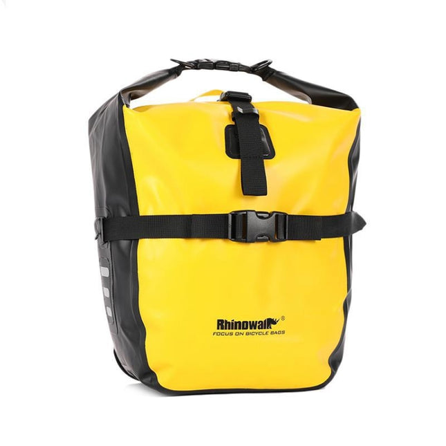 Rhinowalk Bicycle Fully Waterproof Shelf Backpack Medium and Long-distance Cycling Equipment Bag(Yellow)-garmade.com