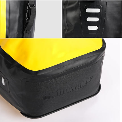 Rhinowalk Bicycle Fully Waterproof Shelf Backpack Medium and Long-distance Cycling Equipment Bag(Black)-garmade.com