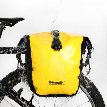 Rhinowalk Bicycle Fully Waterproof Shelf Backpack Medium and Long-distance Cycling Equipment Bag(Black)-garmade.com