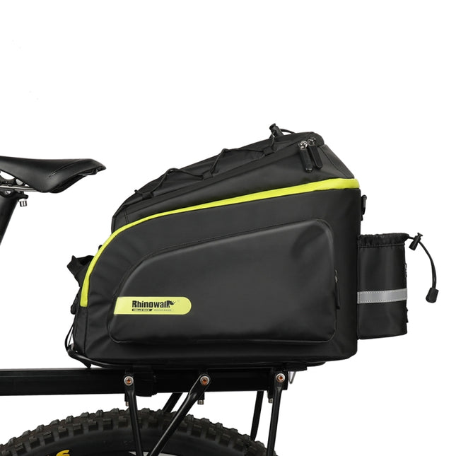 Rhinowalk Bike Rear Carrying Bag Mountain Bike Medium and Long-distance Riding Waterproof Bike Bag(Black Green)-garmade.com