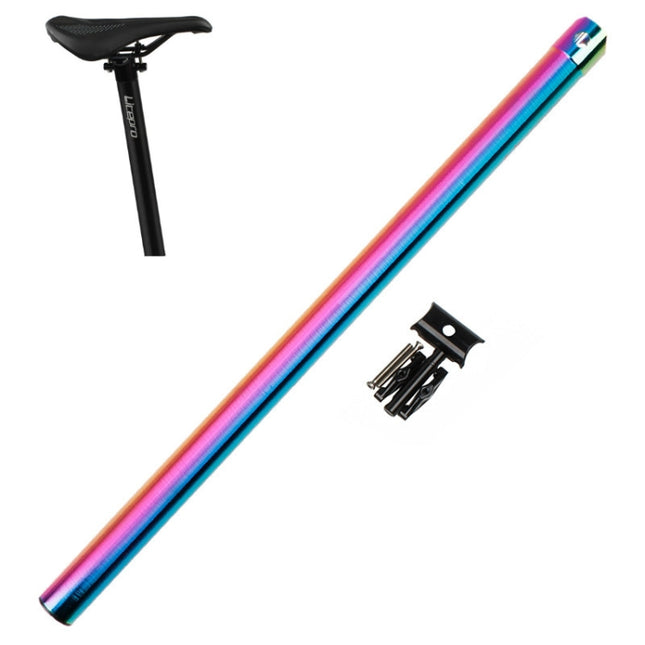 Litepro 412 Folding Bicycle Seatpost 33.9mm LP Plum Blossom Seat Tube, Colour: Electroplating Colorful-garmade.com