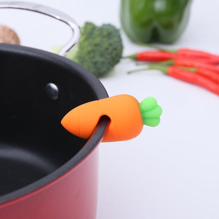 6 PCS Silicone Carrot Pot Lid Elevated Anti-overflow Device Kitchen Utility Gadget-garmade.com