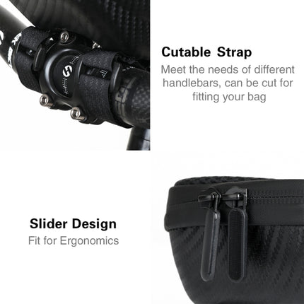 Rhinowalk Hard Shell Handlebar Bag Touch Screen Phone Bag Mountain Bike Front Bag(Black)-garmade.com
