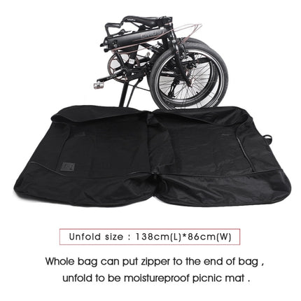 Rhinowalk Folding Bike Carrying Bag 20 inch Electric Bike Carrying Bag(Black)-garmade.com