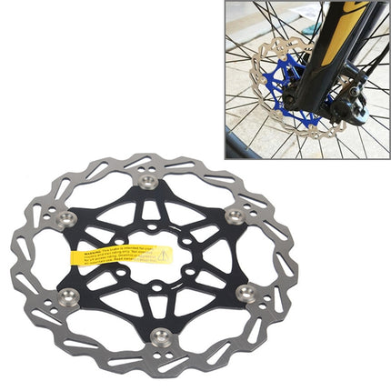 SNAIL FD-01 Mountain Bike Floating Disc Bicycle Brake Pad Six Nail Brake Disc, Size:160mm, Color:Black-garmade.com