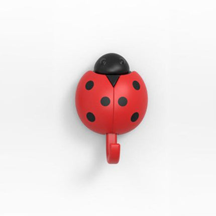 3 PCS Creative Cute Beetle Key Hook Gravity Sensor Wings Automatically Open Hook(Red)-garmade.com