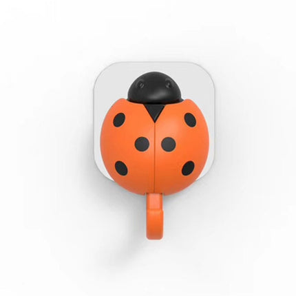 3 PCS Creative Cute Beetle Key Hook Gravity Sensor Wings Automatically Open Hook(Orange)-garmade.com
