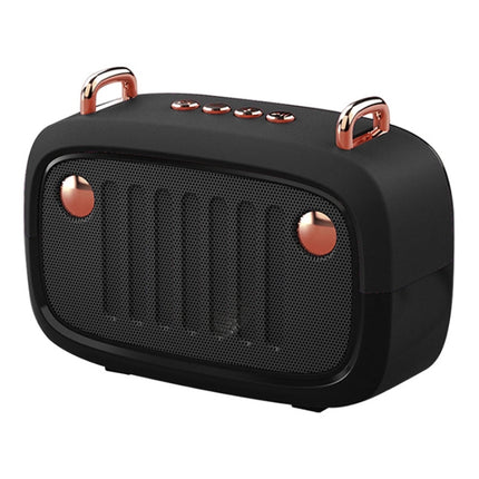 BS32D Wireless Bluetooth Speaker Cartoon Subwoofer Outdoor Card Portable Mini Speaker(Black)-garmade.com