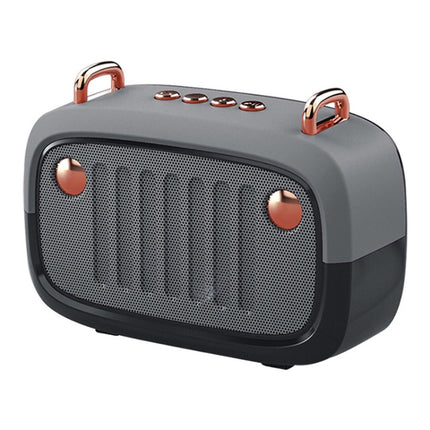 BS32D Wireless Bluetooth Speaker Cartoon Subwoofer Outdoor Card Portable Mini Speaker(Silver Gray)-garmade.com