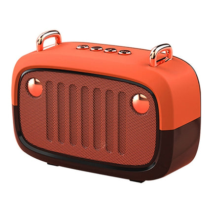 BS32D Wireless Bluetooth Speaker Cartoon Subwoofer Outdoor Card Portable Mini Speaker(Orange)-garmade.com