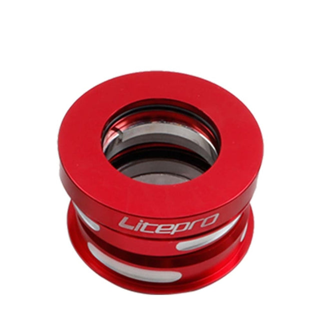 Litepro Folding Bike Headset 44mm Built-in Bearing Headset For Dahon BYA412 P18 P8 Headset, Color:Red-garmade.com