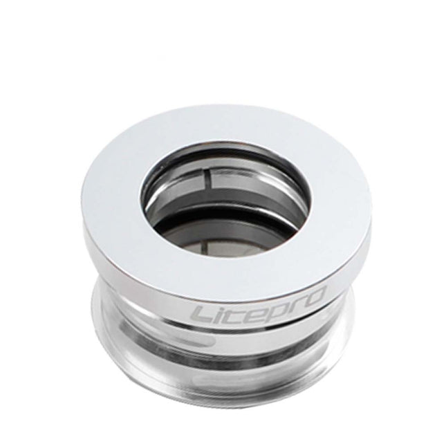 Litepro Folding Bike Headset 44mm Built-in Bearing Headset For Dahon BYA412 P18 P8 Headset, Color:Silver-garmade.com