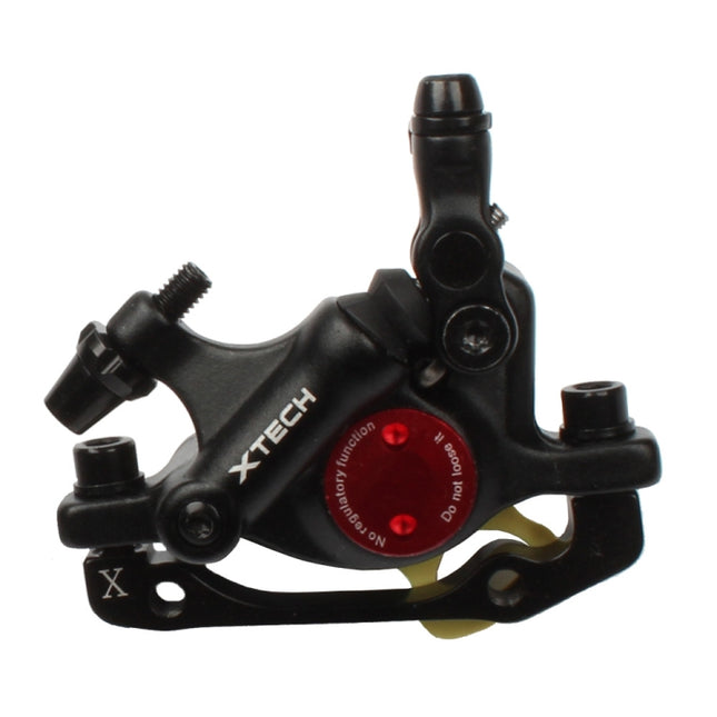 ZOOM HB100 Mountain Bike Hydraulic Brake Caliper Folding Bike Cable Pull Hydraulic Disc Brake Caliper, Style:Front(Black)-garmade.com