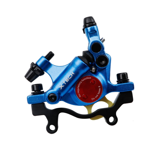 ZOOM HB100 Mountain Bike Hydraulic Brake Caliper Folding Bike Cable Pull Hydraulic Disc Brake Caliper, Style:Rear(Blue)-garmade.com
