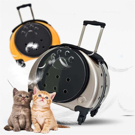 Pet Trolley Case Got Out Portable Pet Bag(Golden)-garmade.com