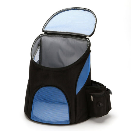 Go Out Portable Foldable Pet Cat and Dog Carry Backpack, Size:S (Light Blue)-garmade.com