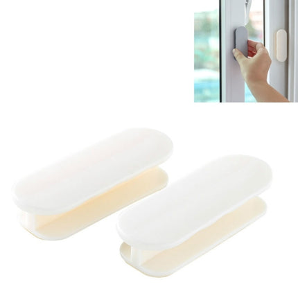 Door Handle Punch-Free Window Paste Type Handle Sliding Door Auxiliary Door Handle(White)-garmade.com