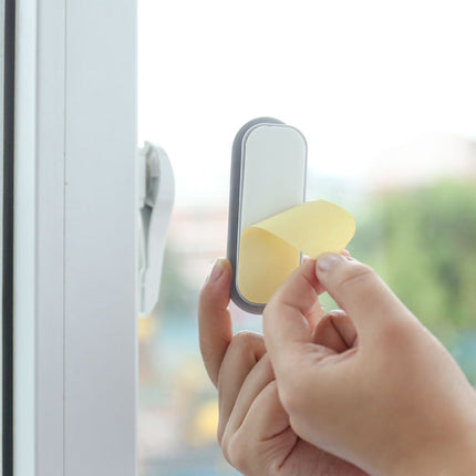 Door Handle Punch-Free Window Paste Type Handle Sliding Door Auxiliary Door Handle(White)-garmade.com