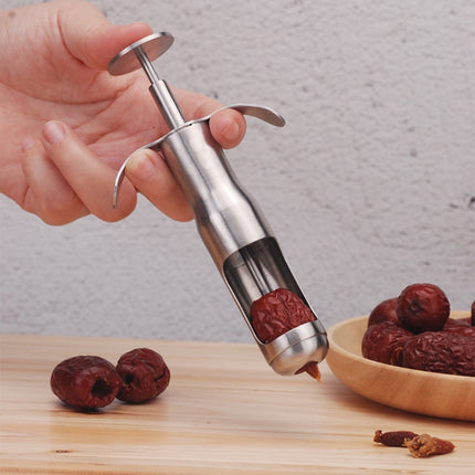Stainless Steel Red Date Pitting Device Cherry Fruit Coring Device, Specification: Small-garmade.com
