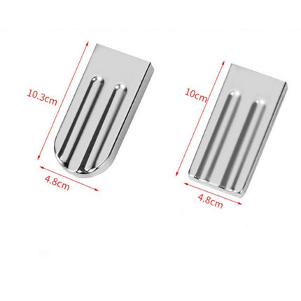 Stainless Steel DIY Ice Cream Mold Household Popsicle Ice Cream Mold(3 Flat 3 Round Head Double Grooves)-garmade.com