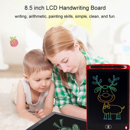 8.5 inch LCD Handwriting Board Children Drawing Graffiti Handwriting Board, Style:Colorful, Frame Color:Green-garmade.com