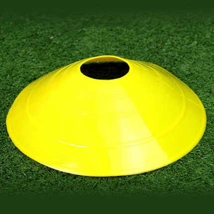 10 PCS Football Training Sign Disc Sign Cone Obstacle Football Training Equipment(Yellow)-garmade.com