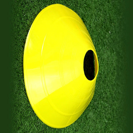 10 PCS Football Training Sign Disc Sign Cone Obstacle Football Training Equipment(Yellow)-garmade.com