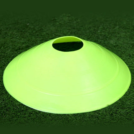 10 PCS Football Training Sign Disc Sign Cone Obstacle Football Training Equipment(Fluorescent Green)-garmade.com